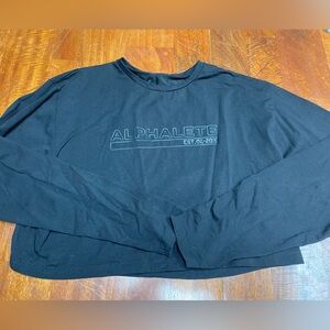 Alphalete long sleeve crop top medium
